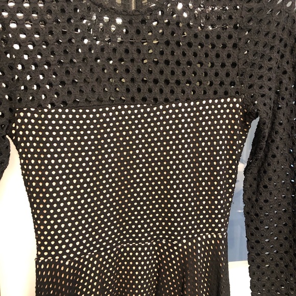 Black knit Dress long sleeve BCBG Maxamara - Picture 2 of 8